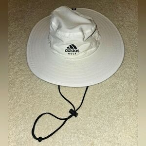 Adidas White Golf Sun Hat